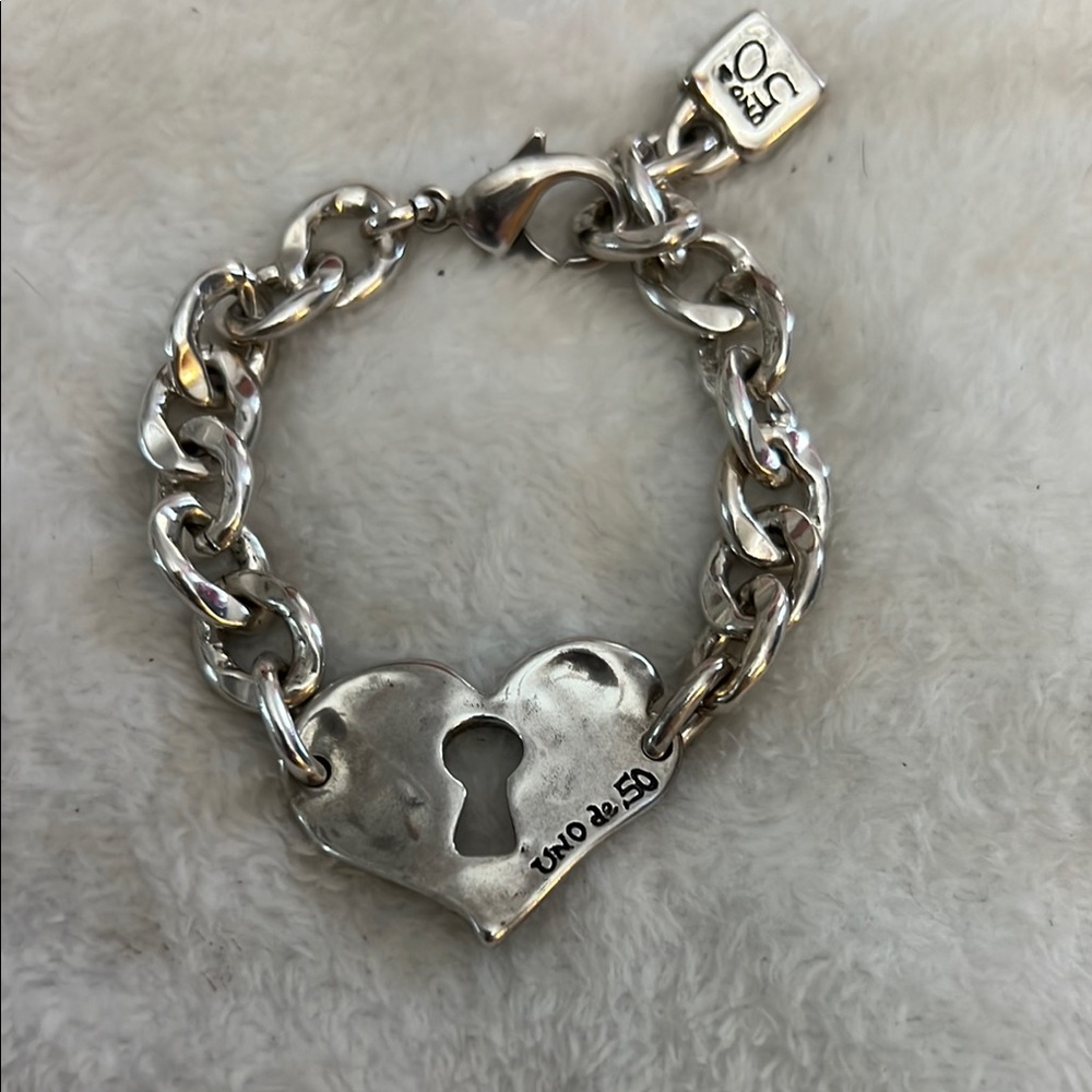 UNO de 50 Silver Chain Link Bracelet